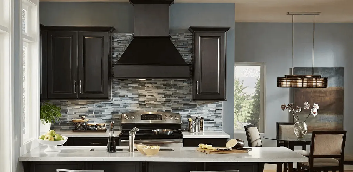 Kitchen cabinet painting and refinishing in a modern kitchen in Rockford, IL